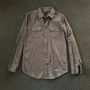 BLACK JF F FERRAR SLIM FIT BUTTON DOWN LONG SLEEVE SHIRT SIZE M/M